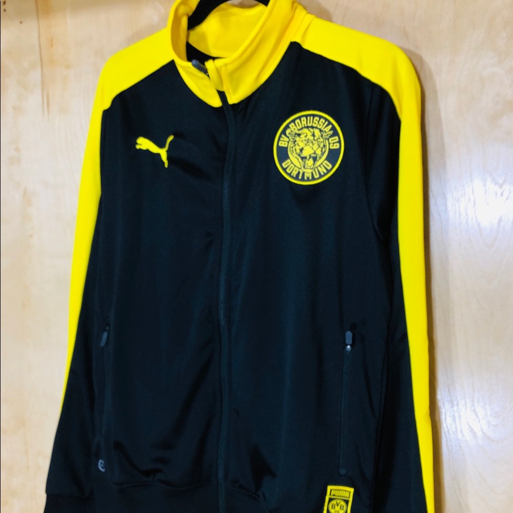NWT Puma Men’s BVB Black/Yellow Track Jacket - Picture 5 of 7